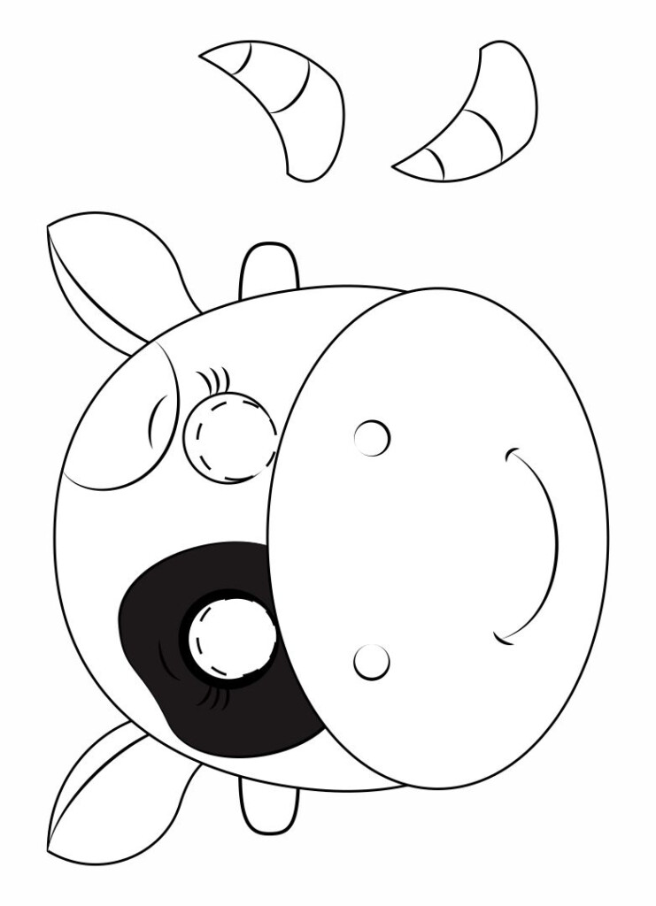 12 Best Free Printable Cow Mask Printablee