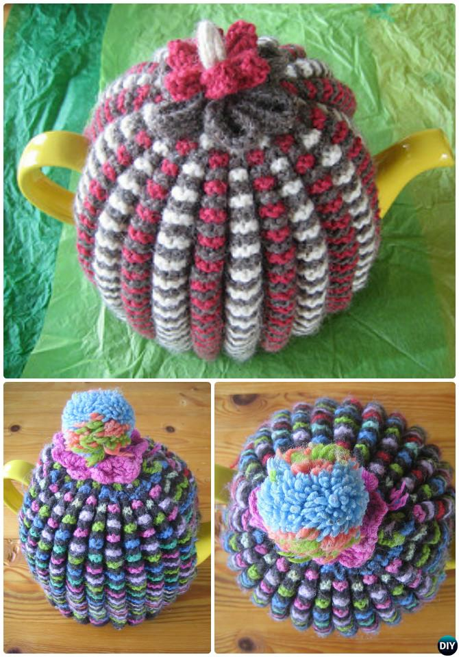 25 Crochet Knit Tea Cozy Free Patterns