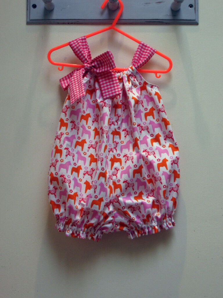Baby Romper Pdf Sewing Pattern Easy Baby Girls Romper Pattern Etsy