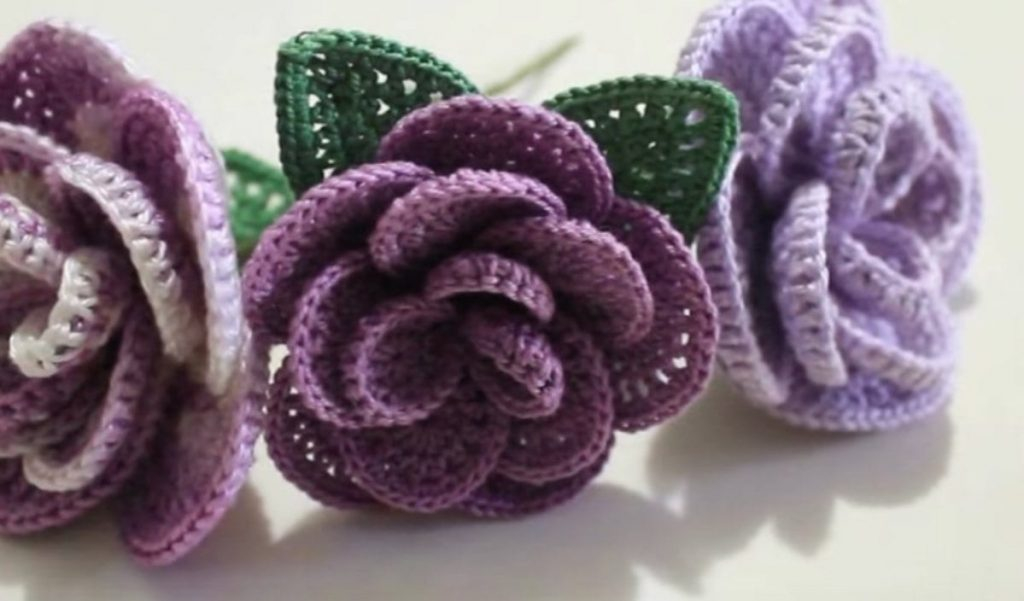Crochet Roses Free Pattern And Video Tutorial