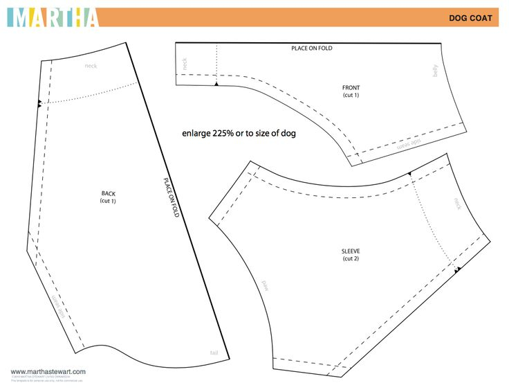 Dog Coats Patterns Dress The Dog Clothes For Your Pets