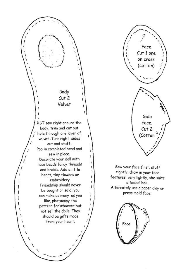 Doll Clothes Patterns Rag Doll Pattern Doll Making Patterns