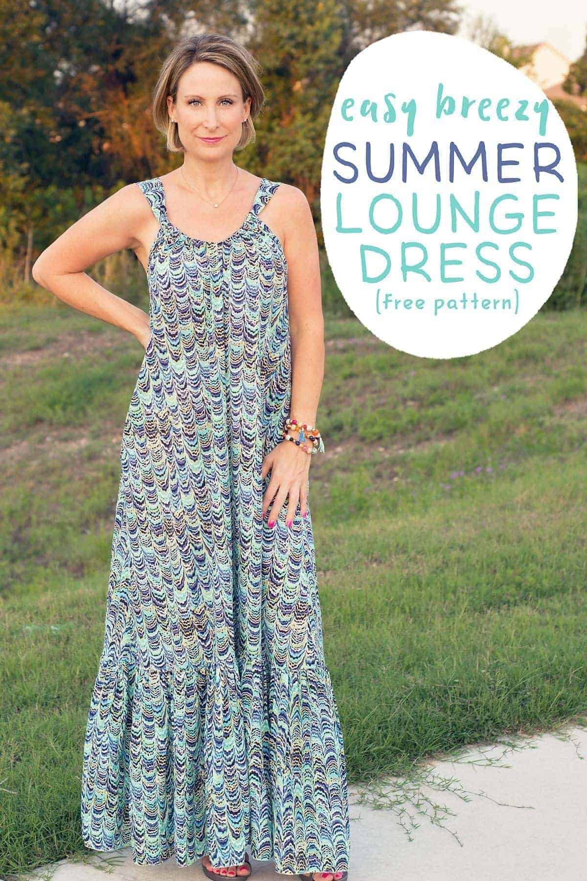 Easy Breezy Summer Lounge Dress Pattern And Tutorial