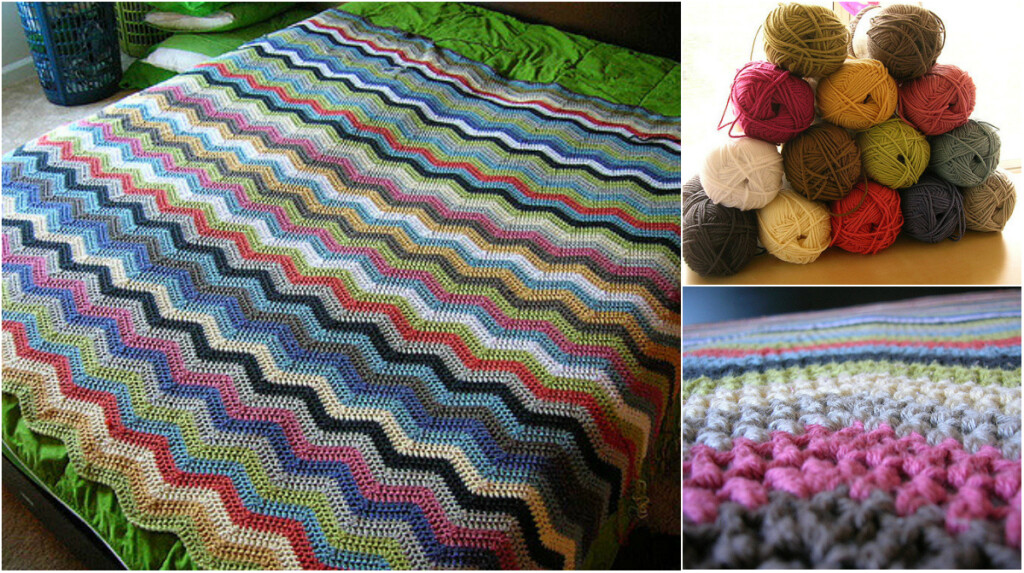 Easy Ripple Crochet Afghan Free Pattern Diy Smartly