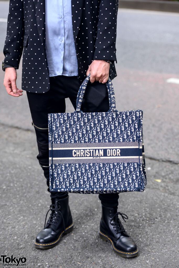 Japanese Fashion Stylist W Chanel Logo Chain Face Mask Christian Dior 