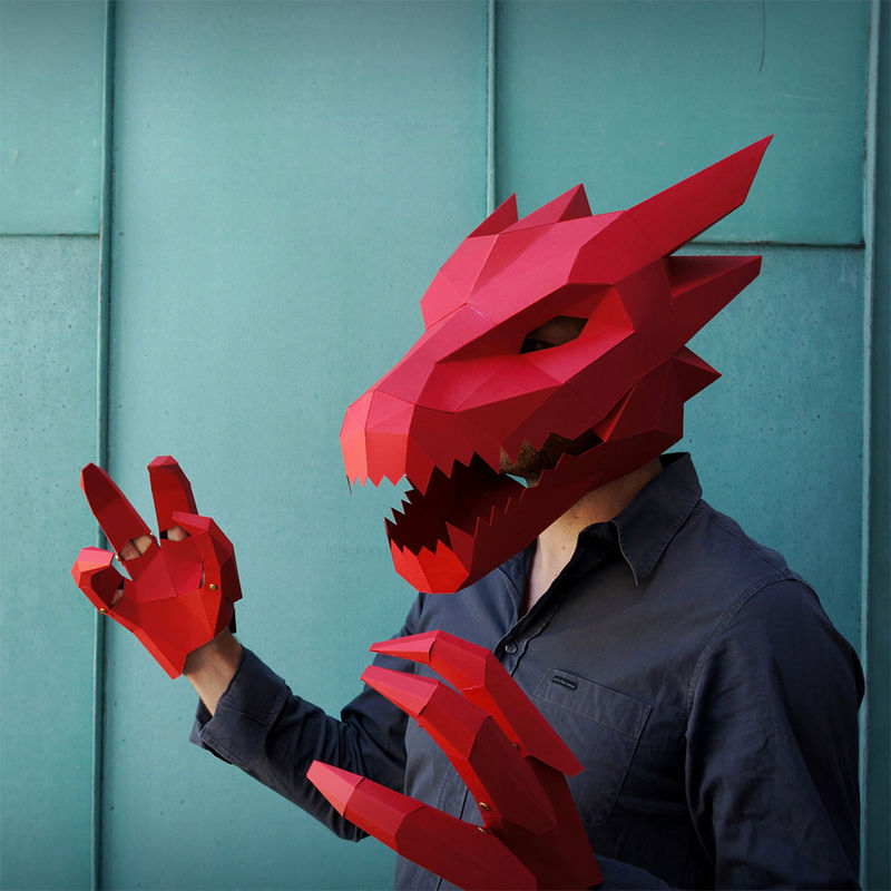 Modular Papercraft Masks Paper Masks