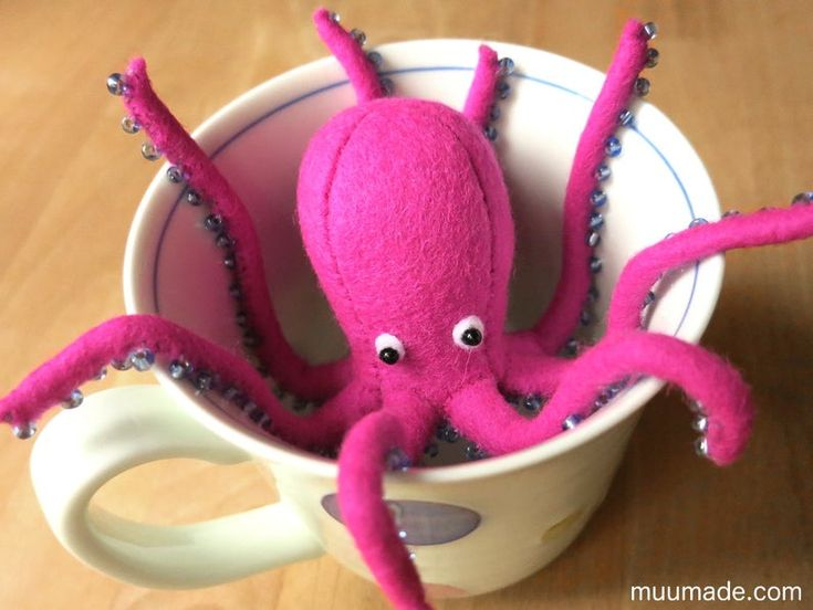 Octopus Sewing Pattern Felt Animal Pattern Unique Decor DIY Etsy 