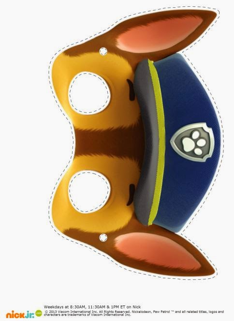 Paw Patrol Free Printable Masks And Ears Oh My Fiesta In English