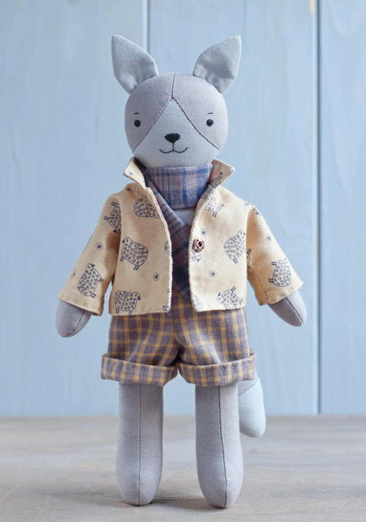 PDF Wolf Sewing Pattern Tutorial DIY Forest Animal Stuffed Etsy