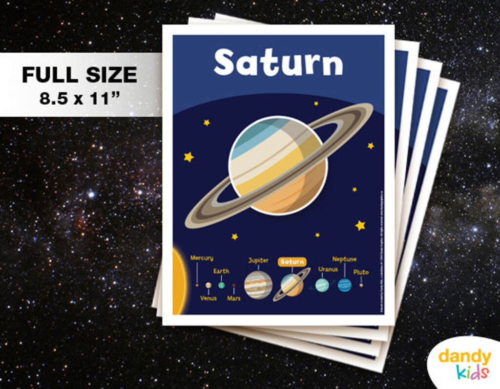 Planets Flashcards Printable Flashcards Set Of 10 Etsy