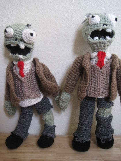 Plants Vs Zombies Knitted Toys Halloween Crochet Crochet Fall Crochet