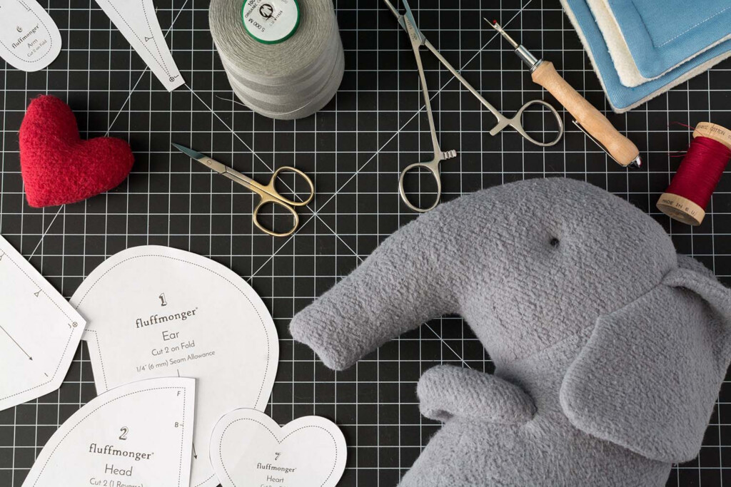 Plush Elephant Sewing Pattern
