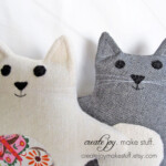 Plushie Cat Sewing Pattern PDF Printable DIY Quick