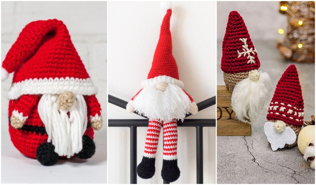 Santa Gnome Free Crochet Patterns