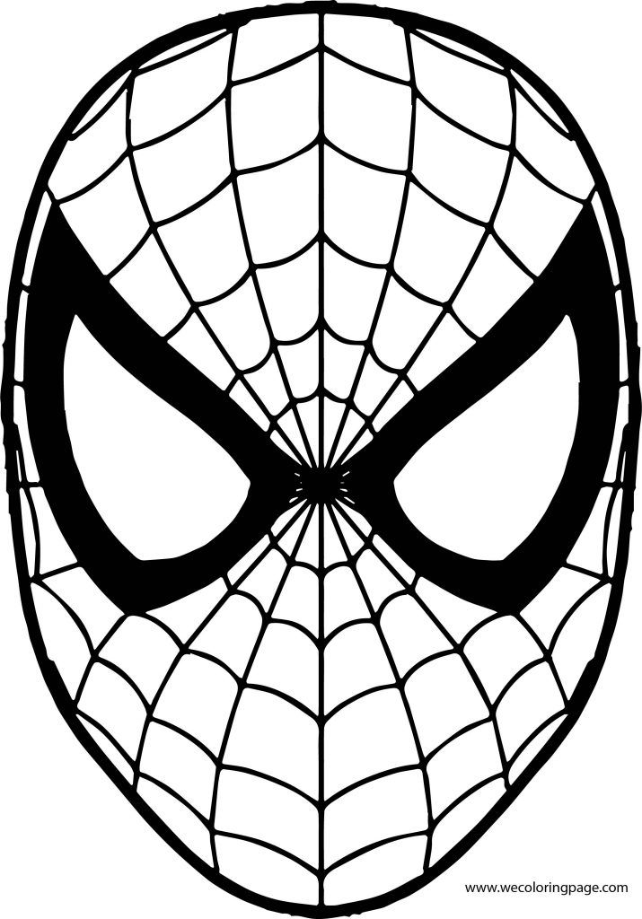 Spiderman Mask Coloring Page Spiderman Coloring Spiderman Mask Baby